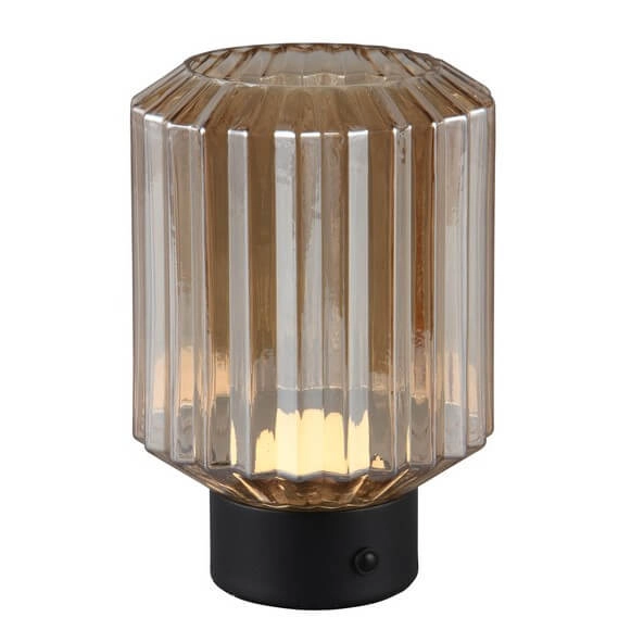 Nocna lampka Lord R57761113 LED 2W 3000K ładownie USB czarna bursztynowa