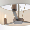 Zwisowa lampa z abażurem Daley 73015 Endon nad stół tuba kremowa