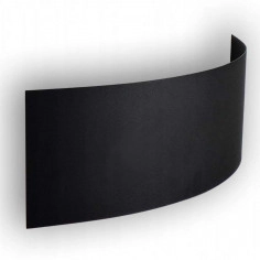 Kinkiet LAMPA ścienna 137623690012 TEAM metalowa OPRAWA półokrągła LED 12W 4000K przyścienna czarna