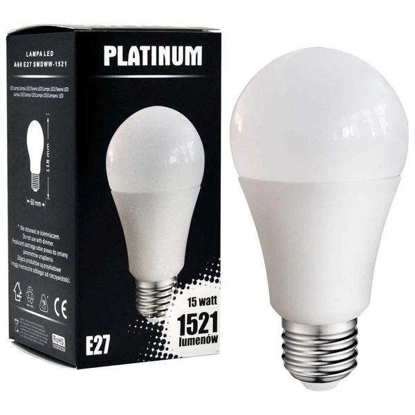 Żarówka SANICO 305695 Polux E27 A60 LED 15W 3000K 1521 lm 230V biała ciepła