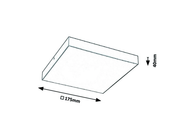 Plafon LAMPA sufitowa TARTU 7899 Rabalux łazienkowa OPRAWA plafoniera LED 18W 2800K - 6000K metalowa kwadratowa IP44 czarna