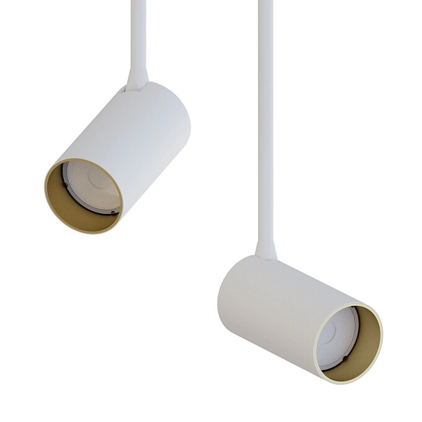 Biała lampa podtynkowa Mono 7678 minimalistyczna z regulacją