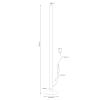 Stojąca lampa słupek Tendo R45711102 RL Light LED 11W RGB czarna