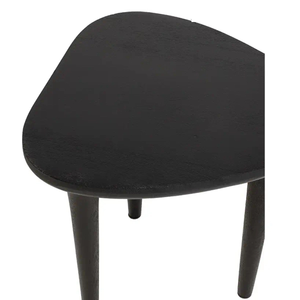 Stolik kawowy Laminar MM001501100341 czarny drewniany do salonu 48cm
