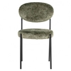 Okrągłe aksamitne krzesło Kaylee S4585 MOSS CHENILLE Richmond Interiors stylowe zielone