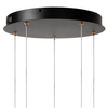 Lampa szklana wisząca BERLIANE 00430/21/60 LED 4W 2700W złota czarna