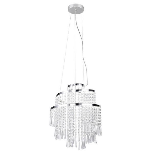 Kryształowy żyrandol Pomp R37341106 LED 30W 2700-6500K przezroczysty chrom