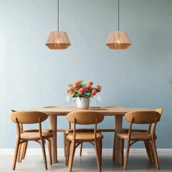 Wisząca lampa z abażurem Jessica 10421/30/36 Lucide bawełniana szara czarna