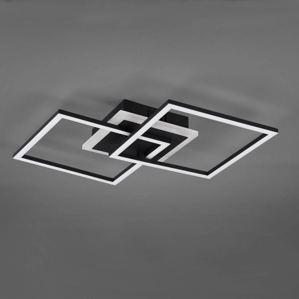 Geometryczna lampa sufitowa HALIA DL132-62793 LED 25W 3000K czarna