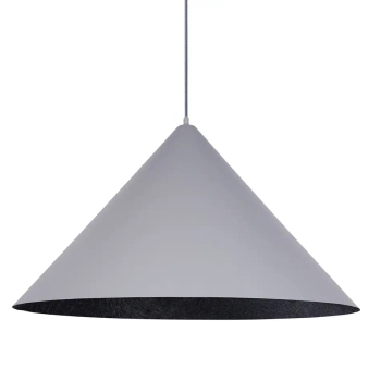 Lampa zwisowa do salonu VESUVIO 41053 stożek szary czarny