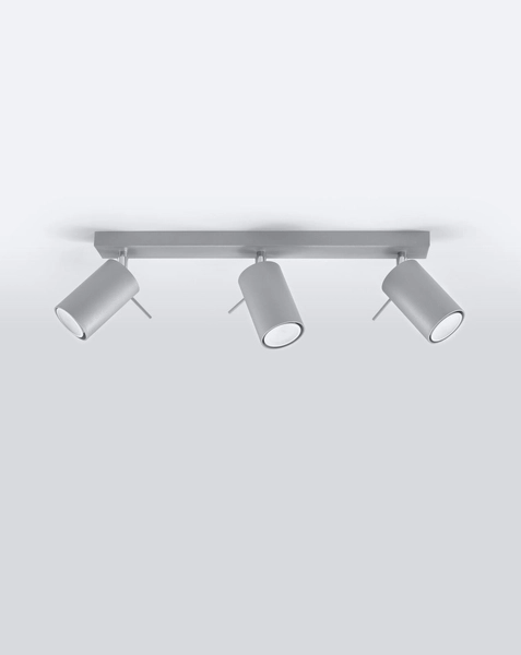 Spot LAMPA sufitowa SPARK SL.0451 metalowa OPRAWA reflektorowa LISTWA regulowane tuby szare