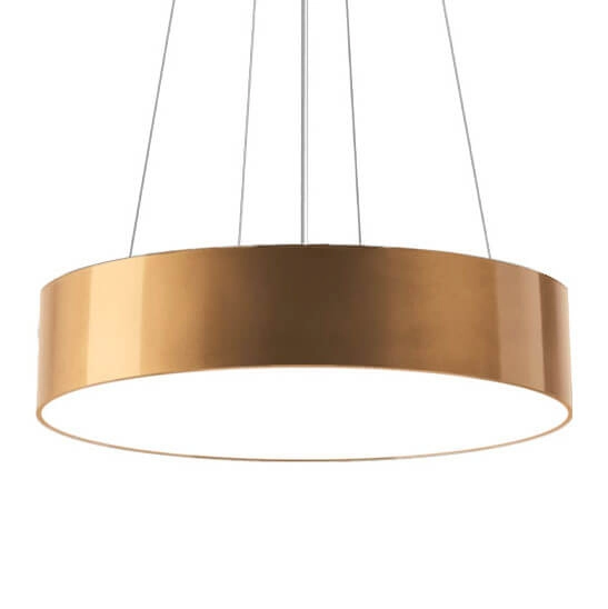 Wisząca lampa Sengo 5092 Shilo regulowana do sypialni ring circle złota