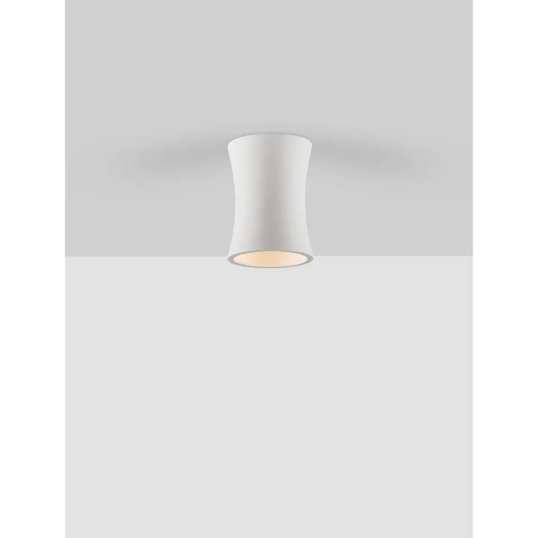 Nasufitowa lampa betonowa BELVIRO LE45296 tubka do jadalni biała