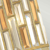 Ścienna lampa crystals Gemma HK-GEMMA2-B-SL glamour złota srebrna