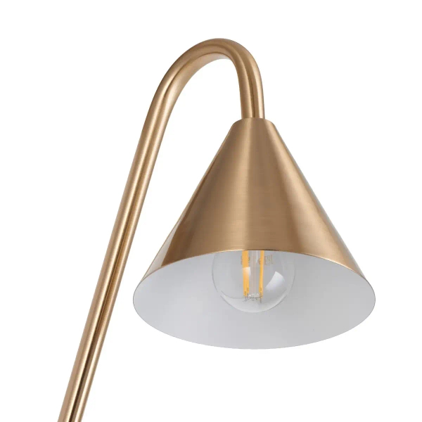 Metalowa lampa ścienna PRIMO gold ST-8538 gold do biura stożek złoty