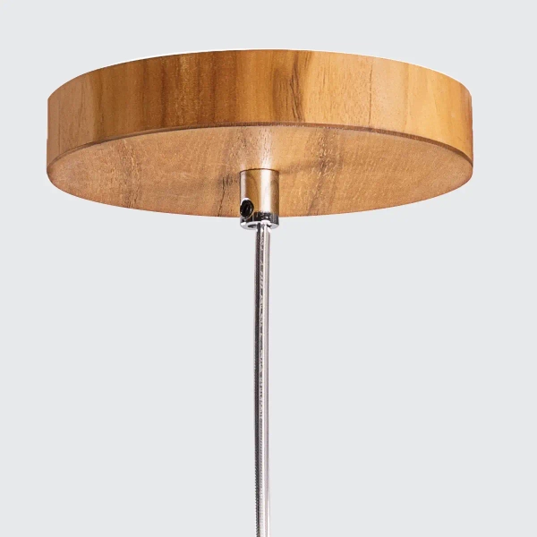 Stożkowa lampa wisząca Angular QN-ANGULAR-P-S-TEAK drewniana brązowy