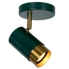 Kinkiet LAMPA ścienna FLORIS 35913/01/33 Lucide regulowana OPRAWA metalowy reflektorek zielony złoty