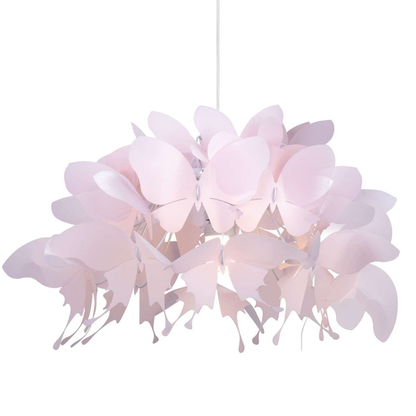 LAMPA wisząca FARFALLA LP-MD088-3439A/1P RÓŻOWY Light Prestige dekoracyjna OPRAWA zwis motyle różowe