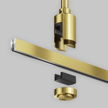 Pojedynczy sufitowy uchwyt system magnetyczny Flarity TRA156C-S1-BS mosiądz