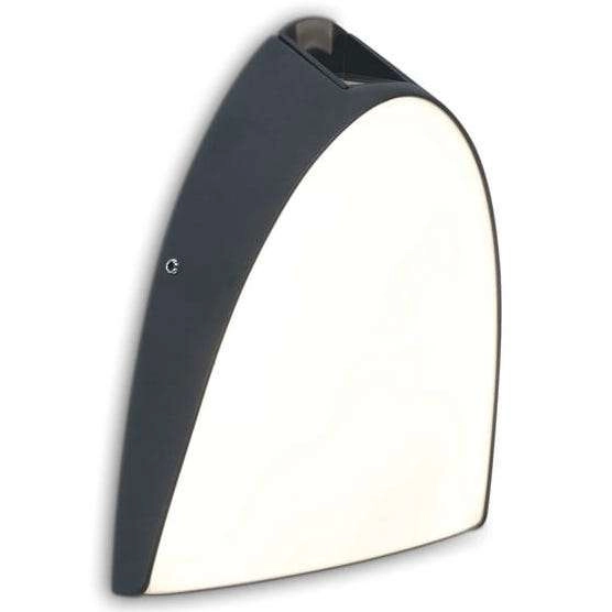 Elewacyjna LAMPA ścienna APOLLO 5188801118 Lutec metalowa OPRAWA kinkiet LED 14W 3000K półokrągły IP54 szary