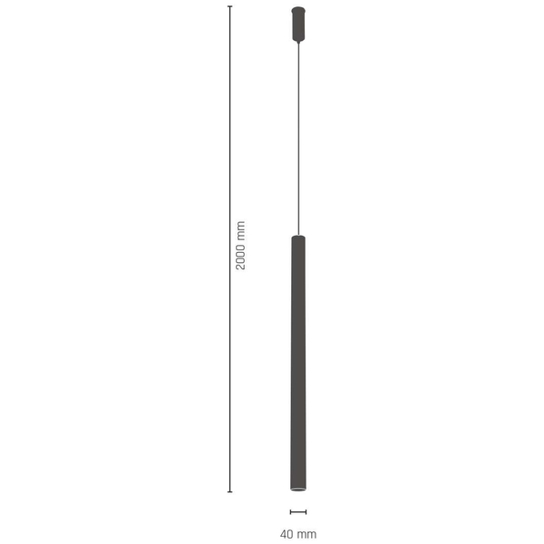 Wisząca lampa AKADI 8883 metalowa sopel zwis tuba czarna złota OUTLET