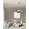 Lampa wisząca ring DONTERIO LE45401 LED 68W 3000K metalowa czarna