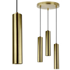 Kaskada LAMPA wisząca NAPOLI 317988 Polux nowoczesny ZWIS tuby do jadalni złote