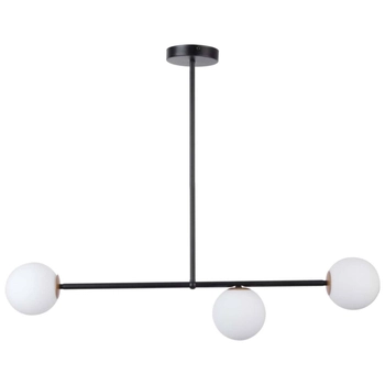 Industrialna LAMPA sufitowa GAMA 33190 Sigma metalowa OPRAWA natynkowa kule balls sticks loftowe molekuły czarne