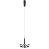 LAMPA wisząca METIS AD16002-3A COFFEE Italux modernistyczna OPRAWA zwis LED 14,4W 3000K pierścienie ring brązowe białe