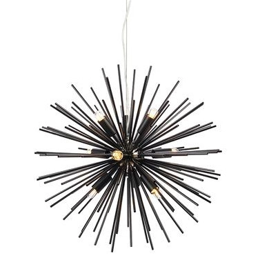 Loftowa LAMPA wisząca SOLEIL 108048 Markslojd metalowa OPRAWA gwiazda explosion ZWIS pręty czarne