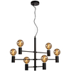 Loftowa LAMPA wisząca LEANNE  21421/06/30 Lucide metalowa OPRAWA zwis czarny