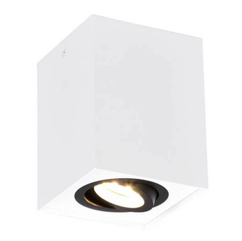 Plafon sufitowy do salonu BISCUIT 613000134 Trio prostokątny biały czarny