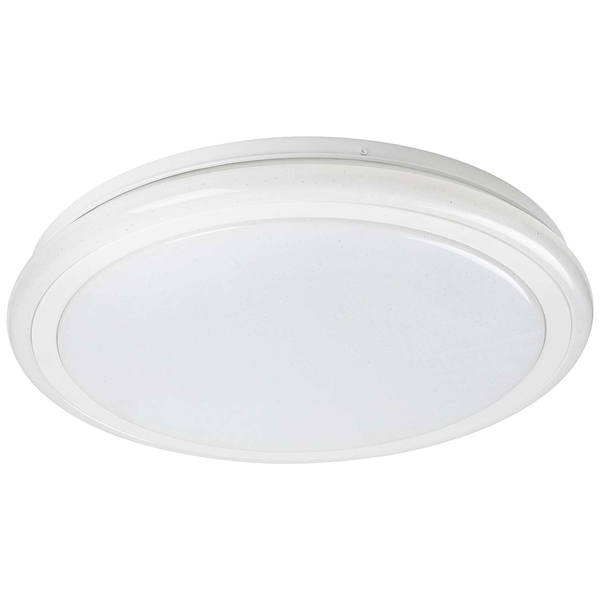 Plafon LAMPA sufitowa LEONIE 1510 Rabalux okrągła OPRAWA z efektem gwiazd LED 24W 3000-6500K z pilotem biała