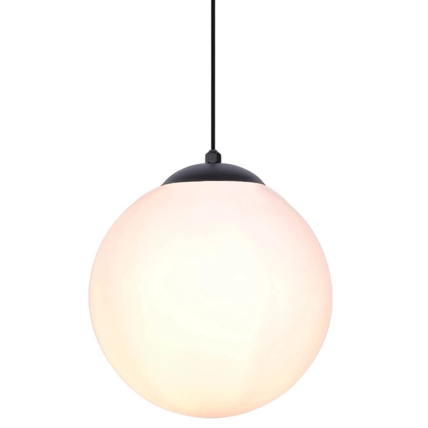 Wisząca lampa kulista Savoy K-4922 ball biała czarna