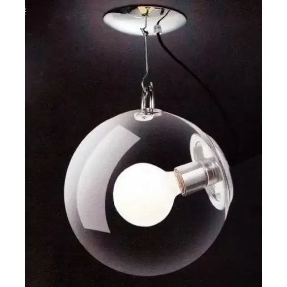 Przysufitowa lampa Edison AZ0931 do kuchni przezroczysty chrom
