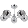 Nowoczesna lampa sufitowa 2209/5 8C nad łóżko kule chrom