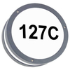 Ścienna LAMPA zewnętrzna SOLINA LED C 03836 Ideus elewacyjna OPRAWA hermetyczna LED 7,5W 4000K numer domu nad drzwi IP54 szary