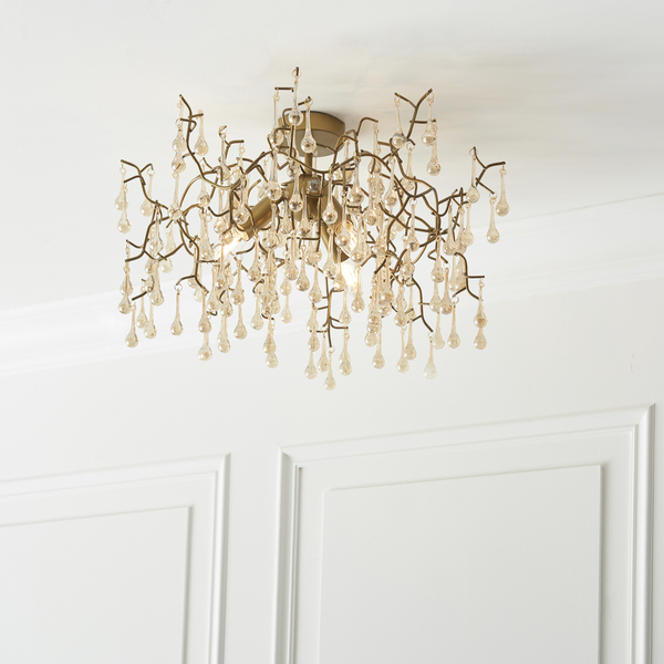 Sufitowa lampa gałązki L&-181696 Light& designerska złota