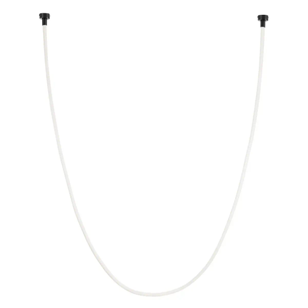 Lampa wisząca wąż ledowy SNAKE MD1021-4 biała czarna metal PVC LED 60W 3000K 4M do jadalni