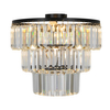 Kryształowa Lampa sufitowa Tifanny P17127-4-BK przezroczysty czarny OUTLET