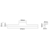 Ledowy kinkiet Luce Parette Cromo OR86126 LED 11W 3000-6500K IP44 chrom