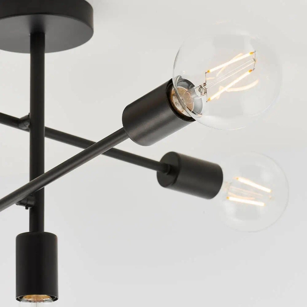 Sufitowa lampa do salonu Studio 79502 loftowa czarny matowy