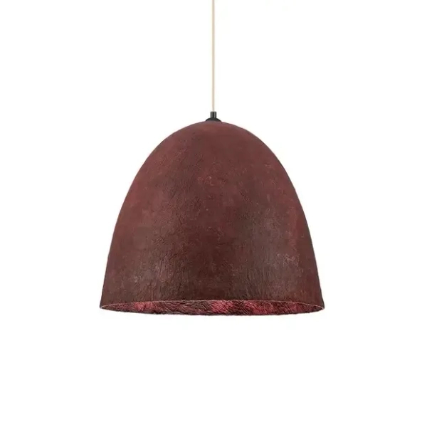 Papierowa wisząca lampa TALVORA LE45313 do salonu czerwona