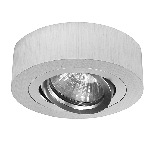 Sufitowa lampa 1007 Domeno LED okrągła krążek do salonu srebrna