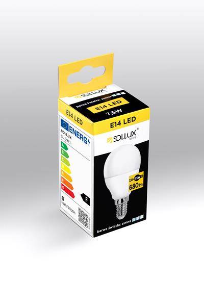 Żarówka ledowa E14 A45 SL.0971 4000K barwa neutralna 7,5W 680lm