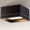 Plafon LAMPA sufitowa TOSA 8061 Shilo kwadratowa OPRAWA metalowa  IP44 czarna