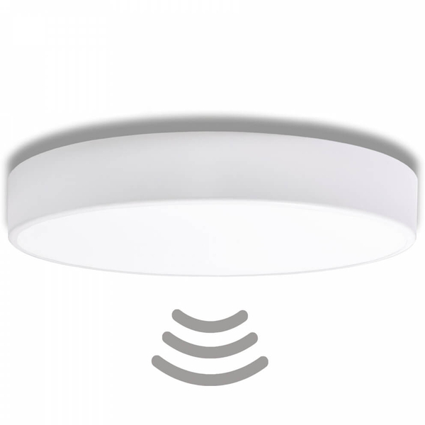 Biała lampa sufitowa 137623622020 okrągły plafon do pokoju z czujnikiem