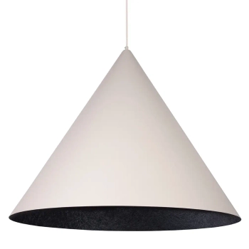 Stożkowa lampa wisząca VESUVIO 41075 skandynawska beżowa czarna