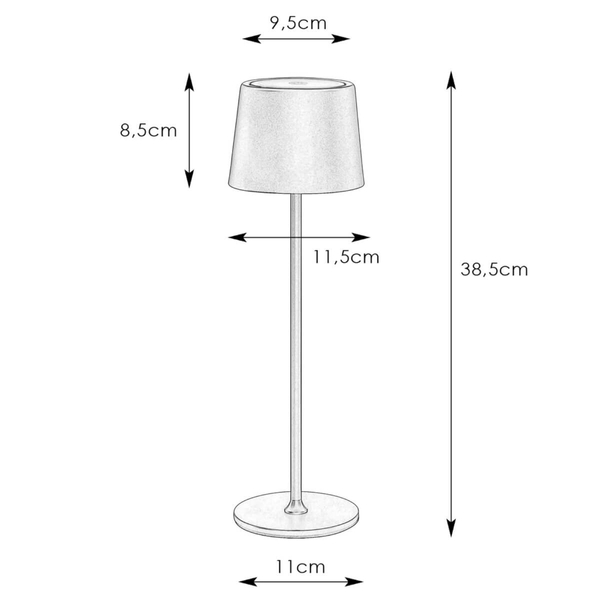 Tarasowa lampka nocna Fiore 108654 Markslojd IP44 bezprzewodowa biały