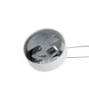 Sypialniana wisząca lampa Mapa biała szklana 1xE27 42W okrągła do jadalni 9087